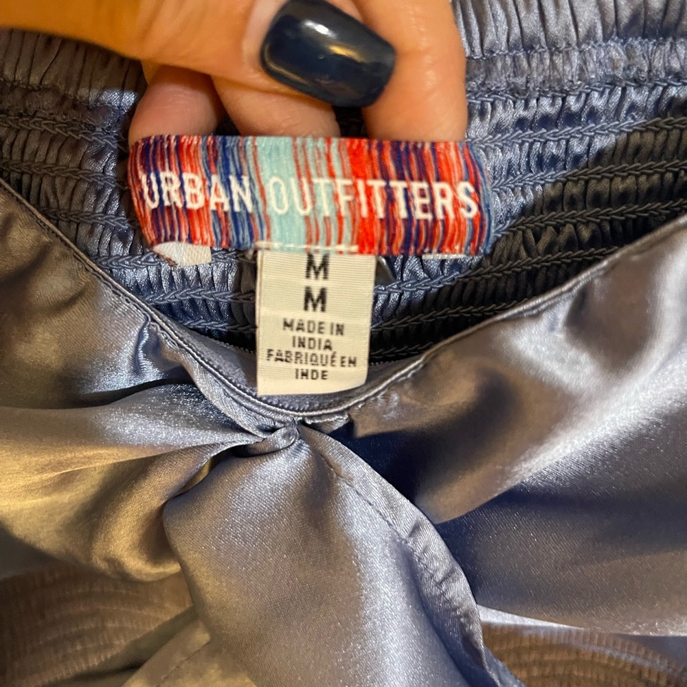 Urban Outfitters Satin Blue Blouse - Picture 5 of 5